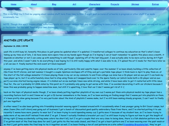 blog screenshot