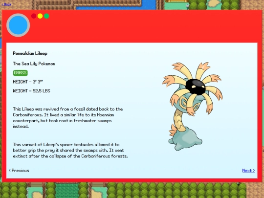 lileep screenshot