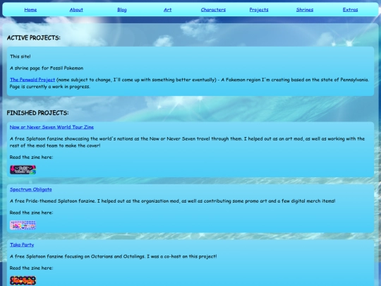 projects screenshot