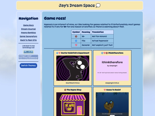 dreamspace/gamerecs screenshot