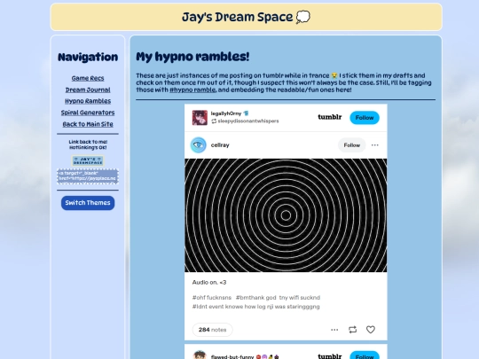 dreamspace/hypnorambles screenshot