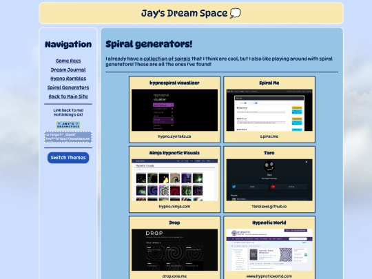 dreamspace/spirals screenshot