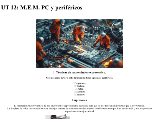 UT12-Mantenimiento/PCyPerifricos screenshot
