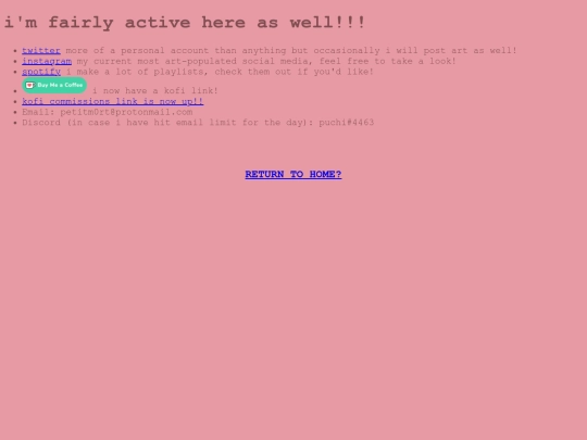 links screenshot