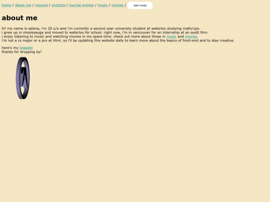 aboutme screenshot