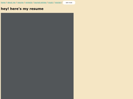 resume screenshot