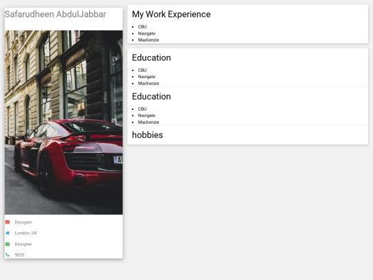 my_resume screenshot