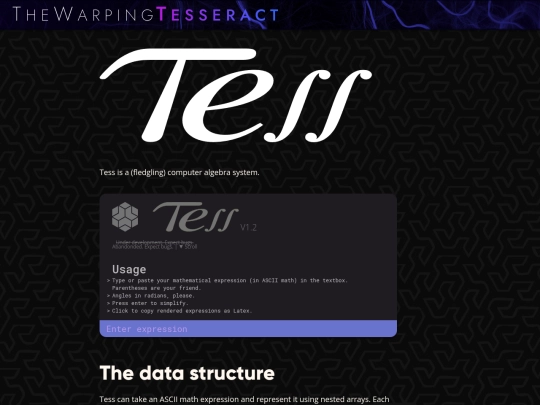 projects/Tess screenshot