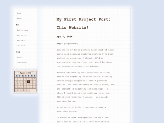 projects/my-first-post screenshot