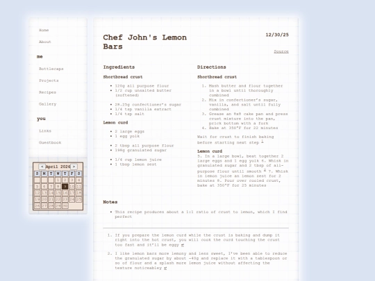 recipes/lemon_bars screenshot