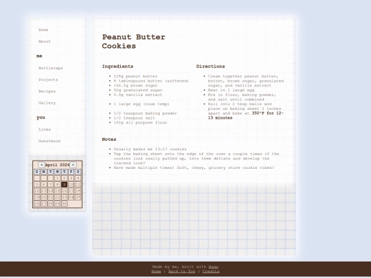 recipes/peanut_butter_cookies screenshot