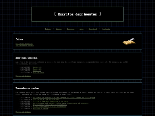 html/escritos screenshot