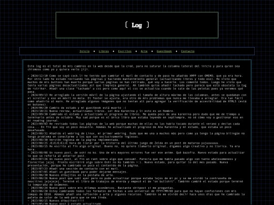 log screenshot