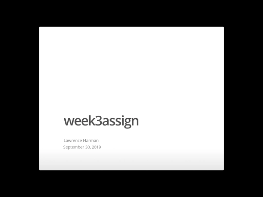 week3 screenshot