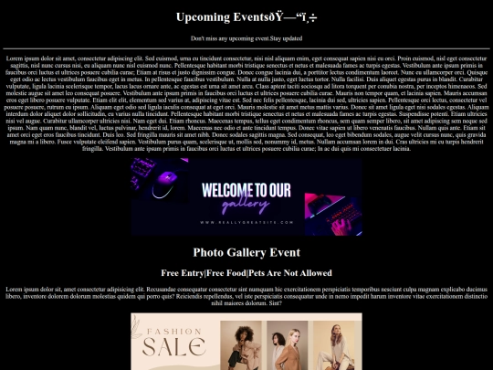 html/event screenshot