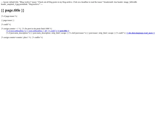 blog/archive screenshot