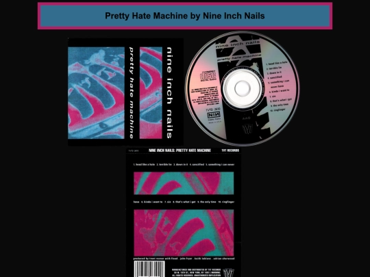 pretty hate machine/phmpage screenshot