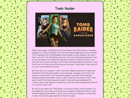 TombRaider01 screenshot