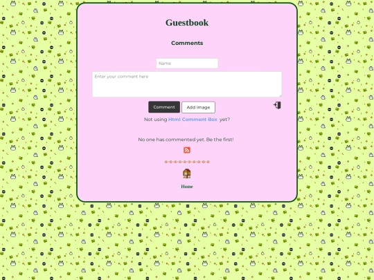 guestbook screenshot
