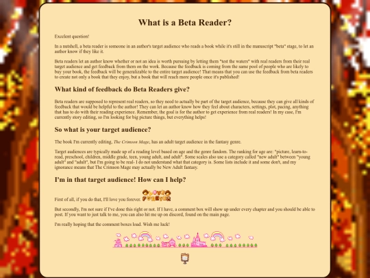 writing/betareader screenshot