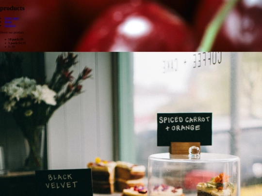 products screenshot