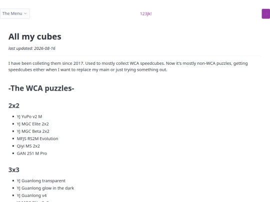 Cubes/thecollection screenshot