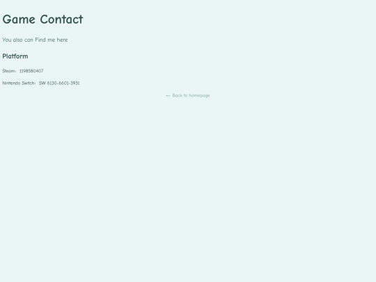 VideoGamesContact screenshot