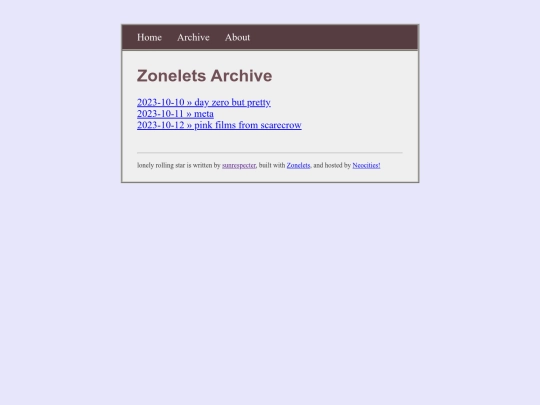 archive screenshot