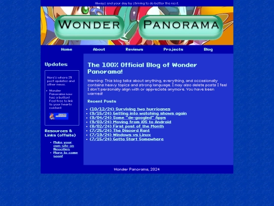 blog screenshot