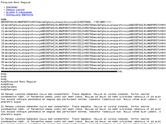 fonts/pixeloidmono-d94ev-demo screenshot