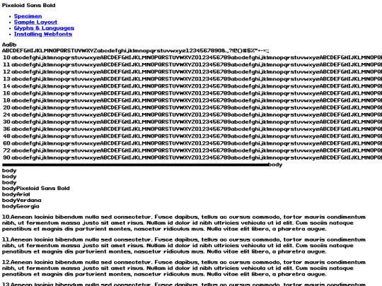 fonts/pixeloidsansbold-pknyd-demo screenshot