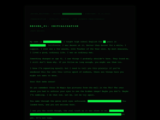 volume-one/record-01 screenshot