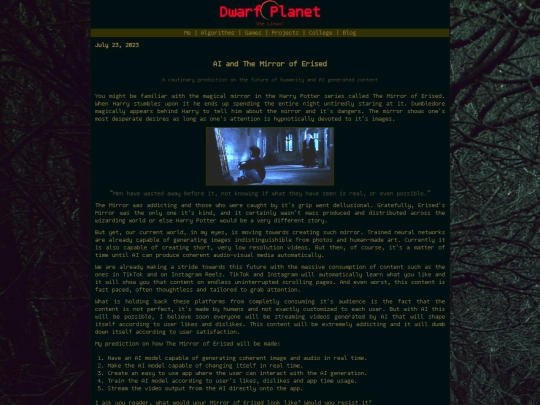 blog screenshot
