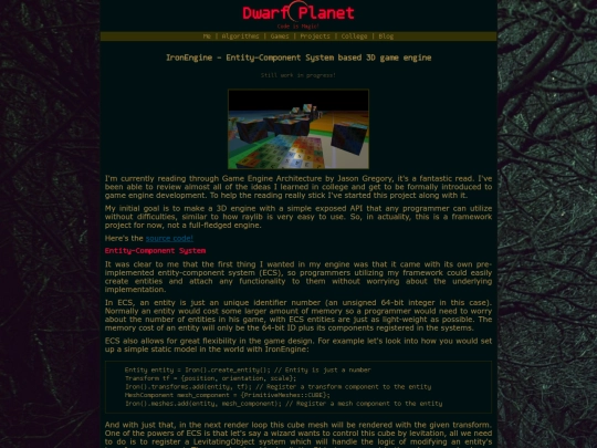 projects/ironengine screenshot