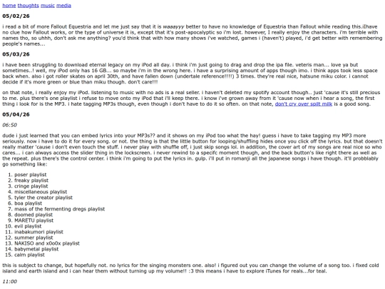 blogthing screenshot