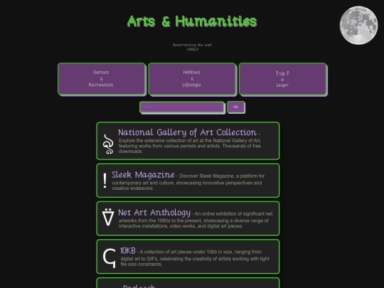 arts_humanities screenshot