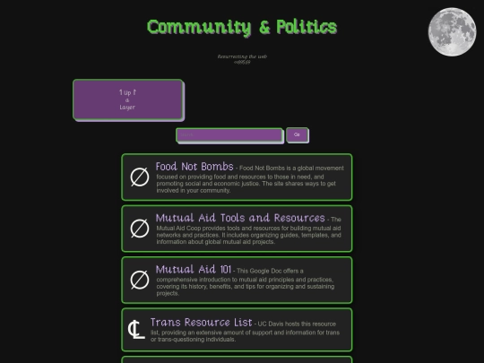 community_politics screenshot