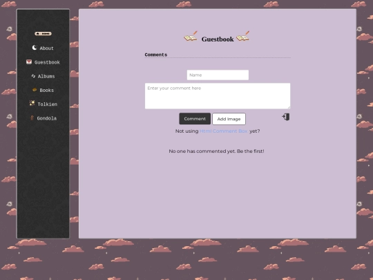 guestbook screenshot
