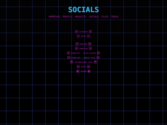 socials screenshot