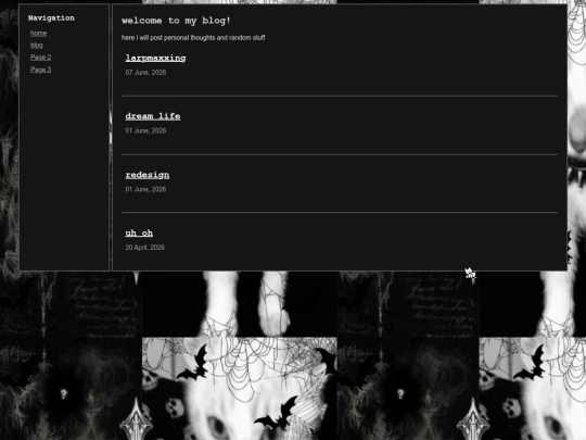 blog screenshot