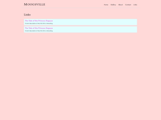 links screenshot