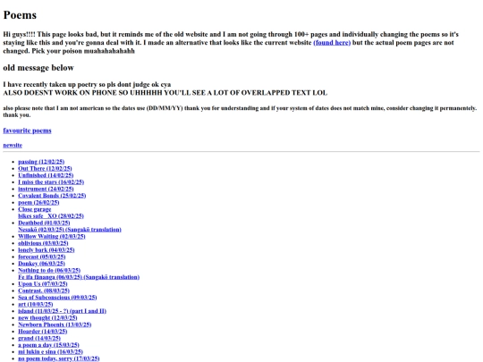 poems screenshot