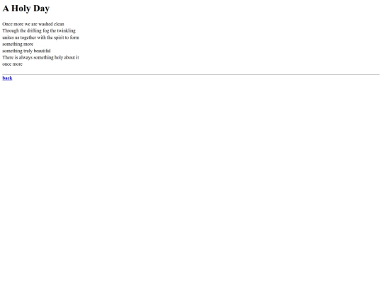 poems/aholyday screenshot