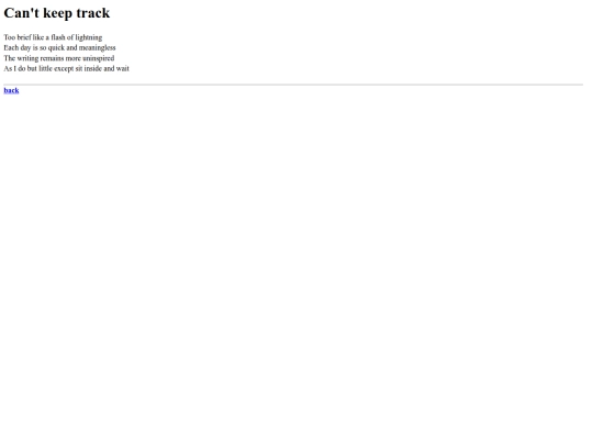 poems/cantkeeptrack screenshot