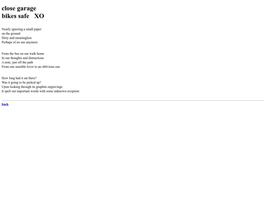 poems/closegaragebikessafexo screenshot