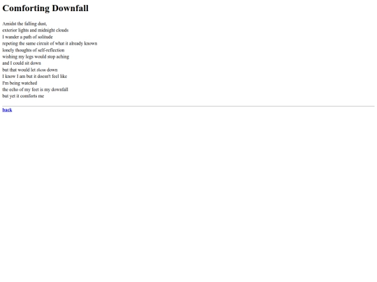 poems/comfortingdownfall screenshot