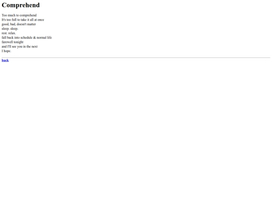 poems/comprehend screenshot