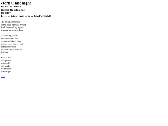 poems/eternalmidnight screenshot