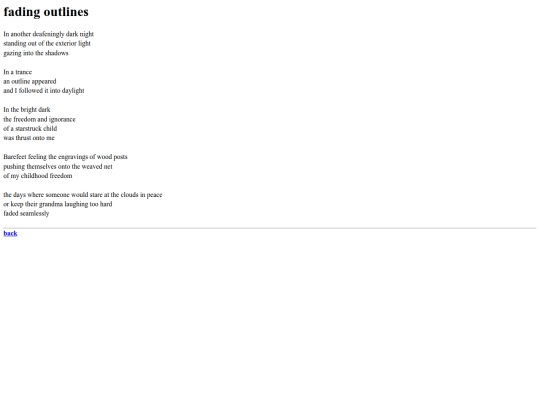 poems/fadingoutlines screenshot