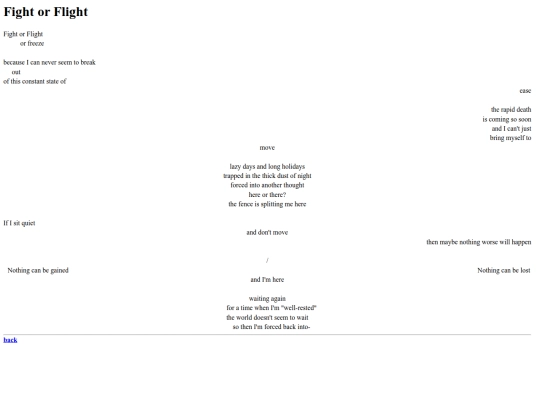 poems/fightorflight screenshot